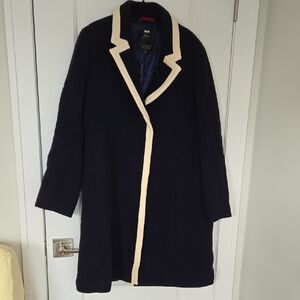 J. Crew Italian Stadium Cloth Coat in Deep Blue